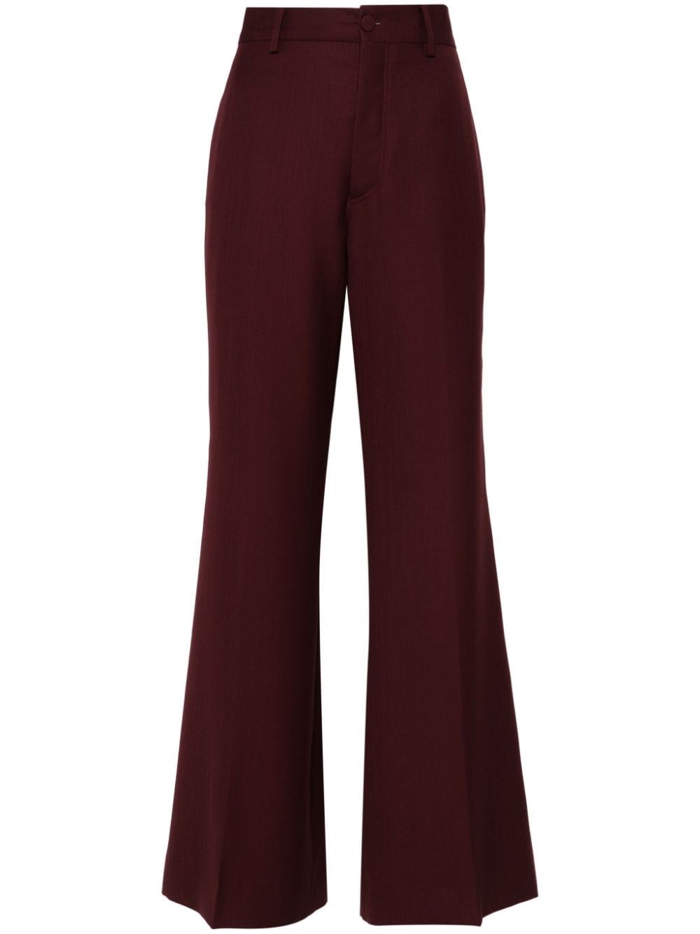 Shop Plan C Wool Pants In Red