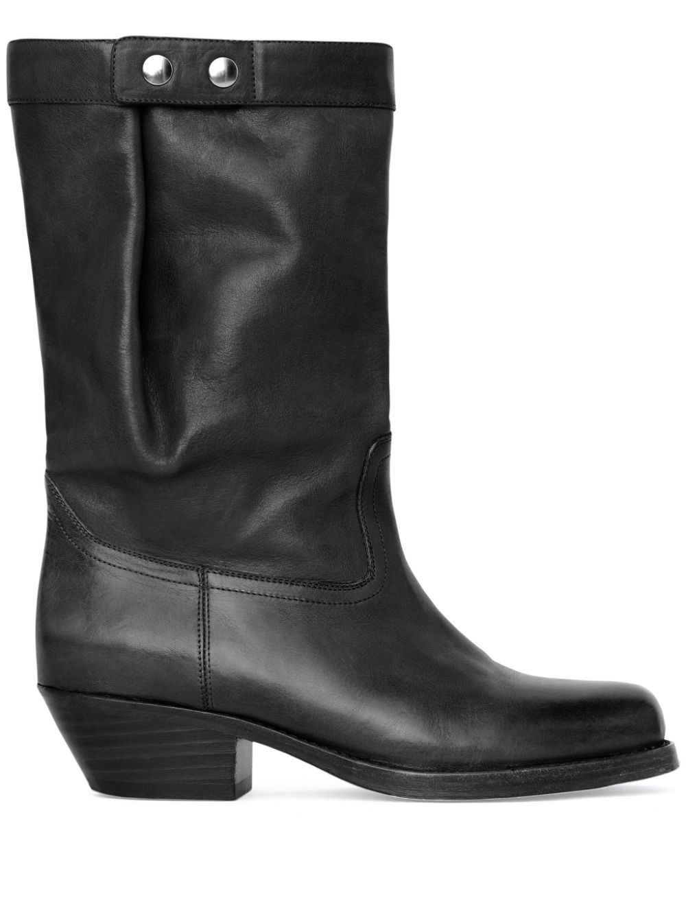 Shop Isabel Marant Leather Boots In Black  