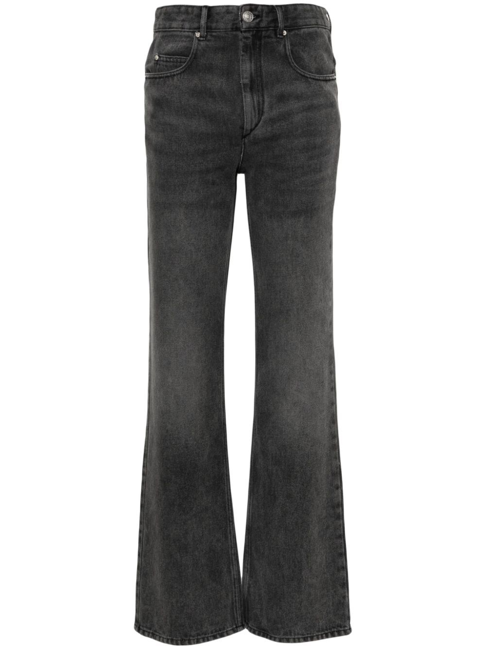 Shop Isabel Marant Mid-waist Jeans In Gray