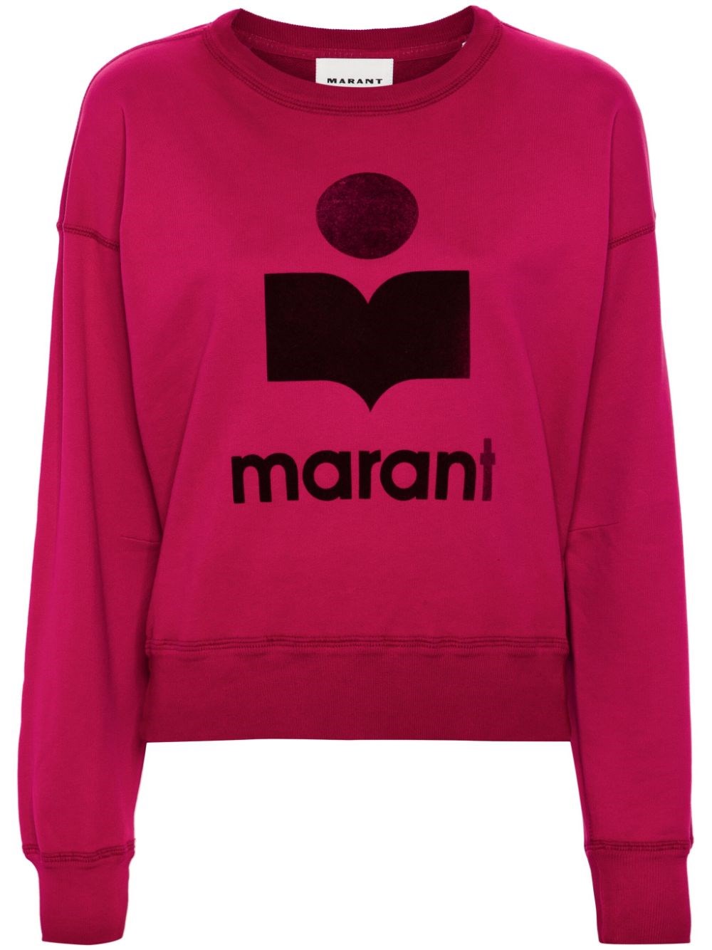 Shop Marant Etoile Cotton Sweatshirt In Red