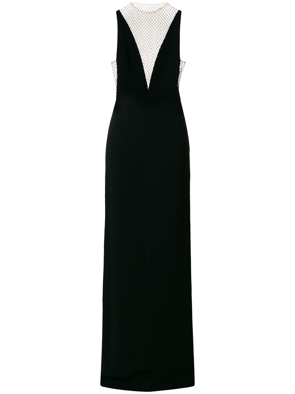 Shop Stella Mccartney Faux Viscose Midi Dress In Black  