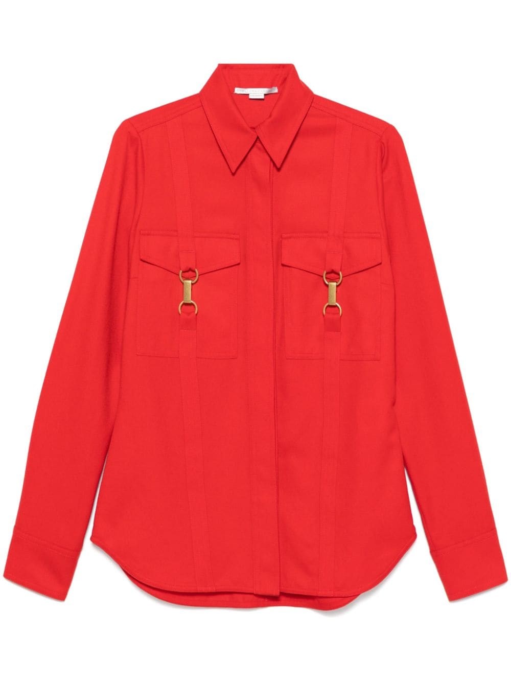 Shop Stella Mccartney Wool Shirt In Red