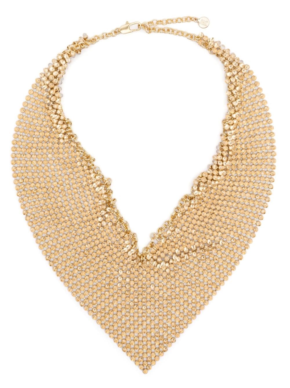 Shop Rabanne Pixel Bubble Necklace In Gold