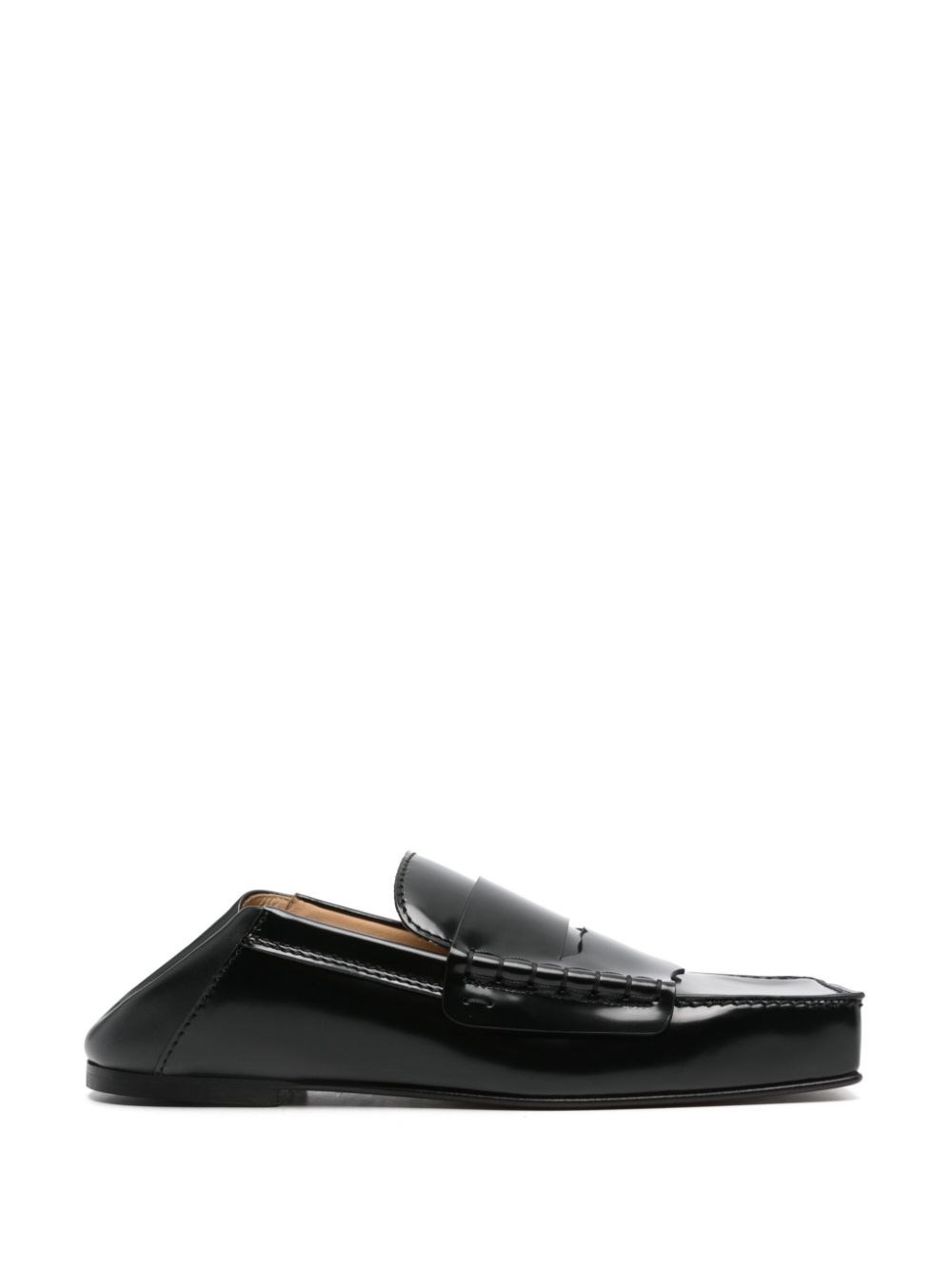 Shop Jacquemus Carré Loafers In Black  