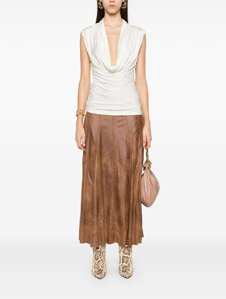 ISABEL MARANT Suede effect skirt Dante5 JU0271FAB4B06I50CO