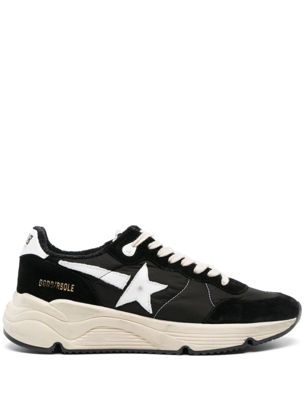 Shop Golden Goose 'running Sole' Sneakers In ブラック