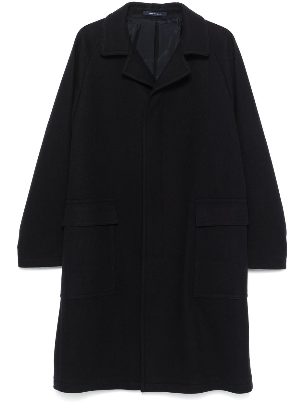 Tagliatore Virgin Wool Coat In Blue