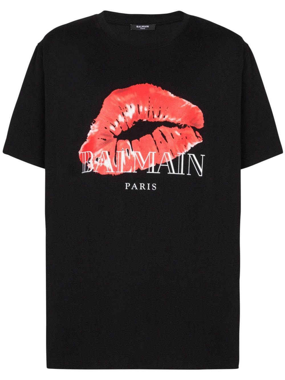 Shop Balmain 'kiss' T-shirt In ブラック