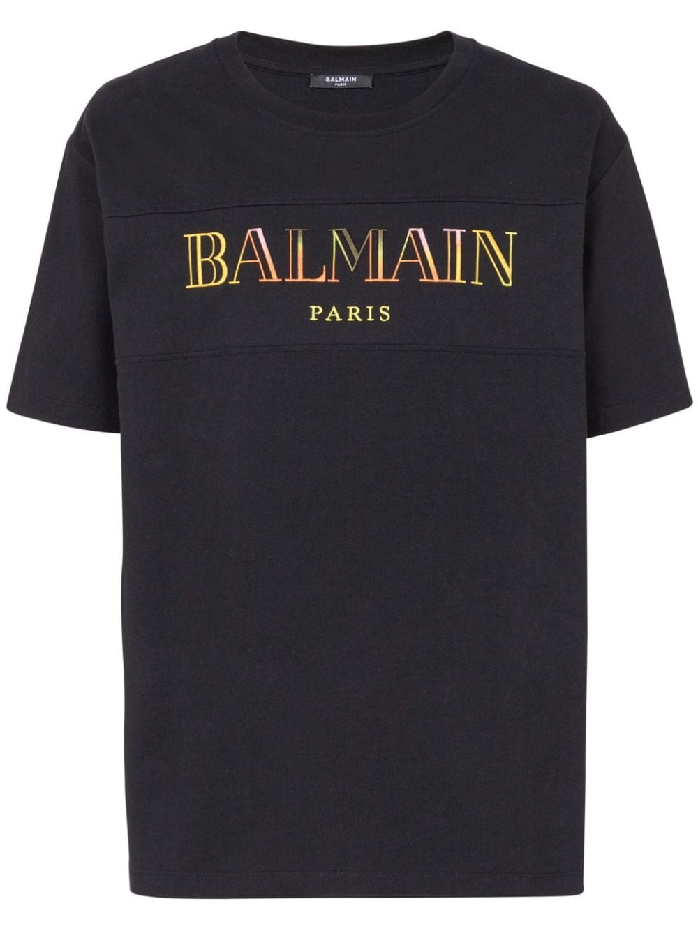 Shop Balmain T-shirt Logo In Black  