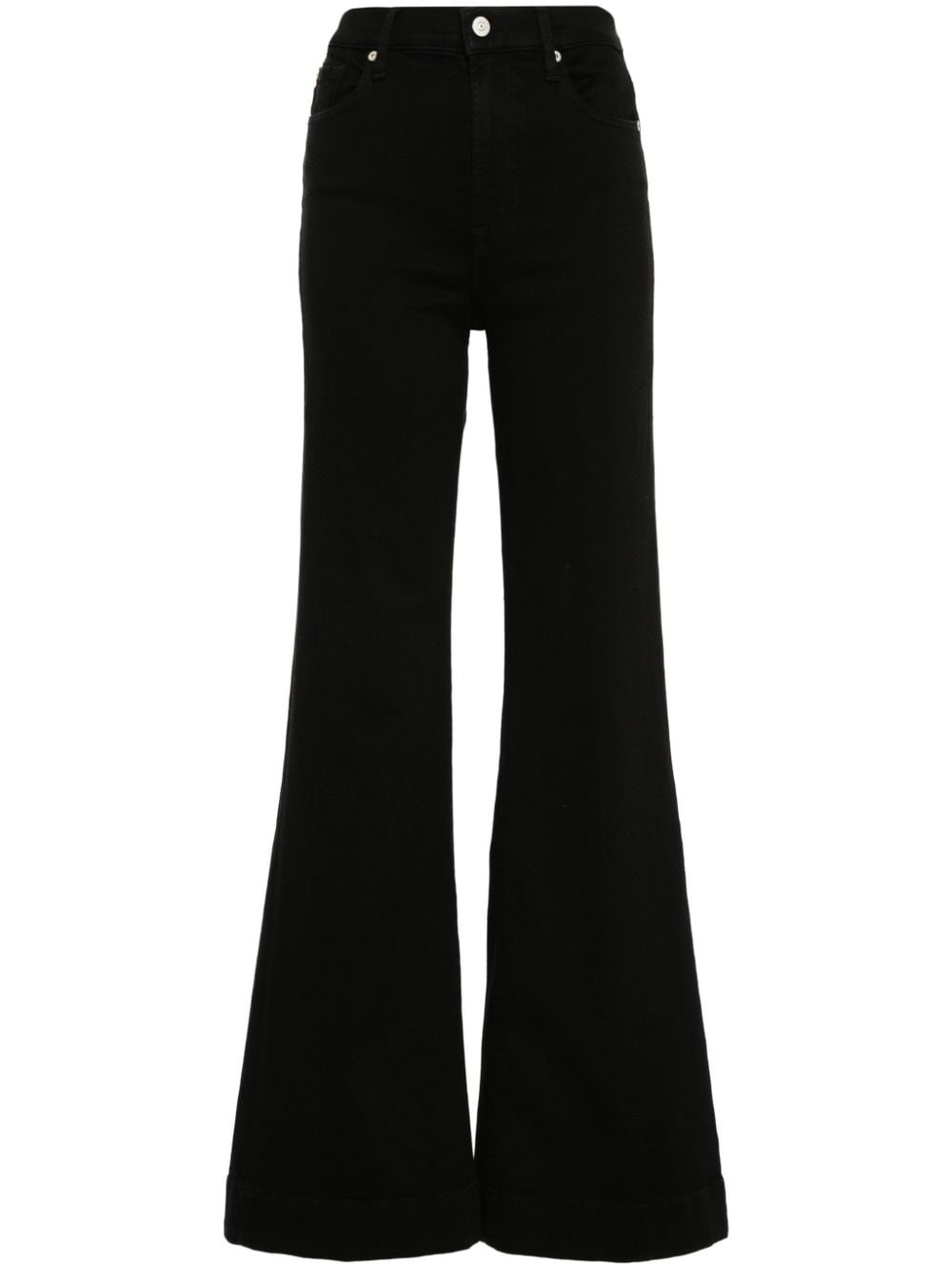 Shop 7 For All Mankind Stretch Cotton Jeans In Black  