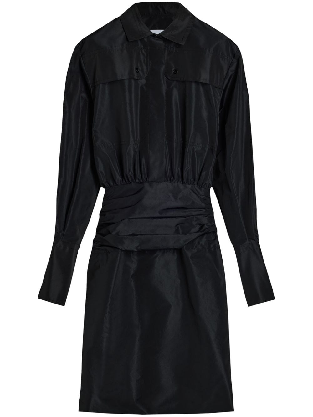 Patou Safari Mini Dress In Black  