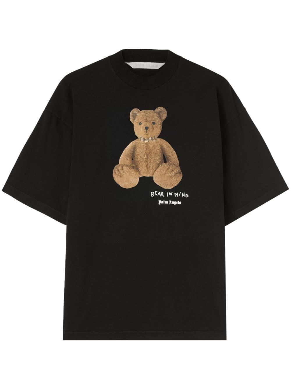 Shop Palm Angels T-shirt Bear In Mind In Black  