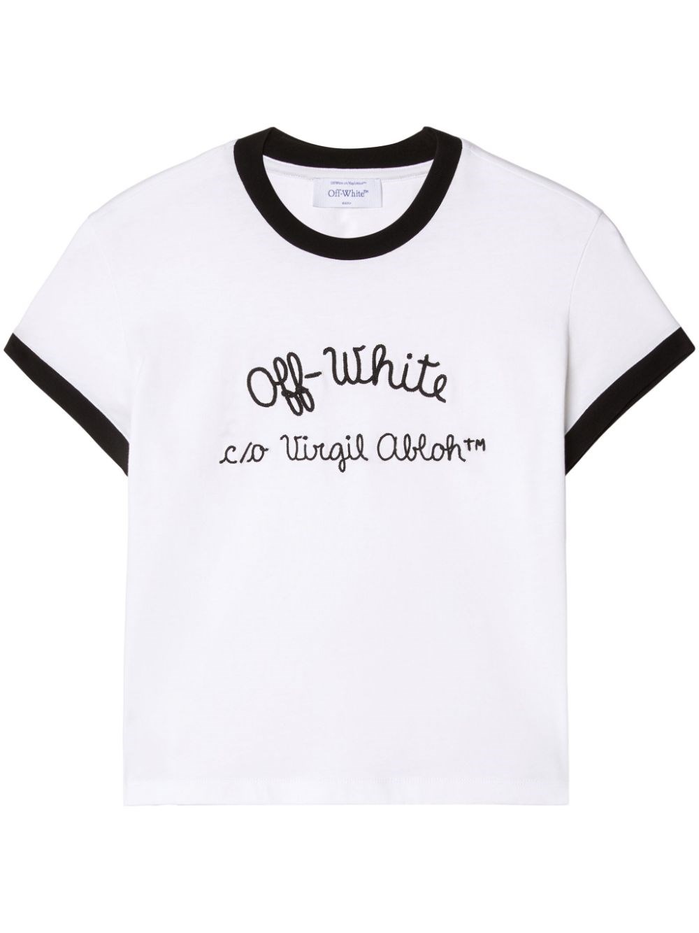 Shop Off-white Cotton T-shirt In White