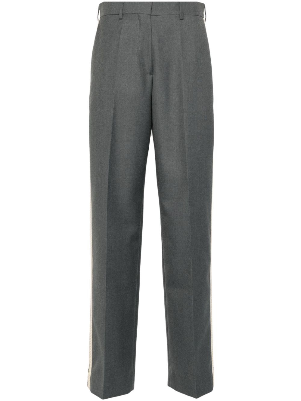 Shop Palm Angels Wool Blend Pants In Gray