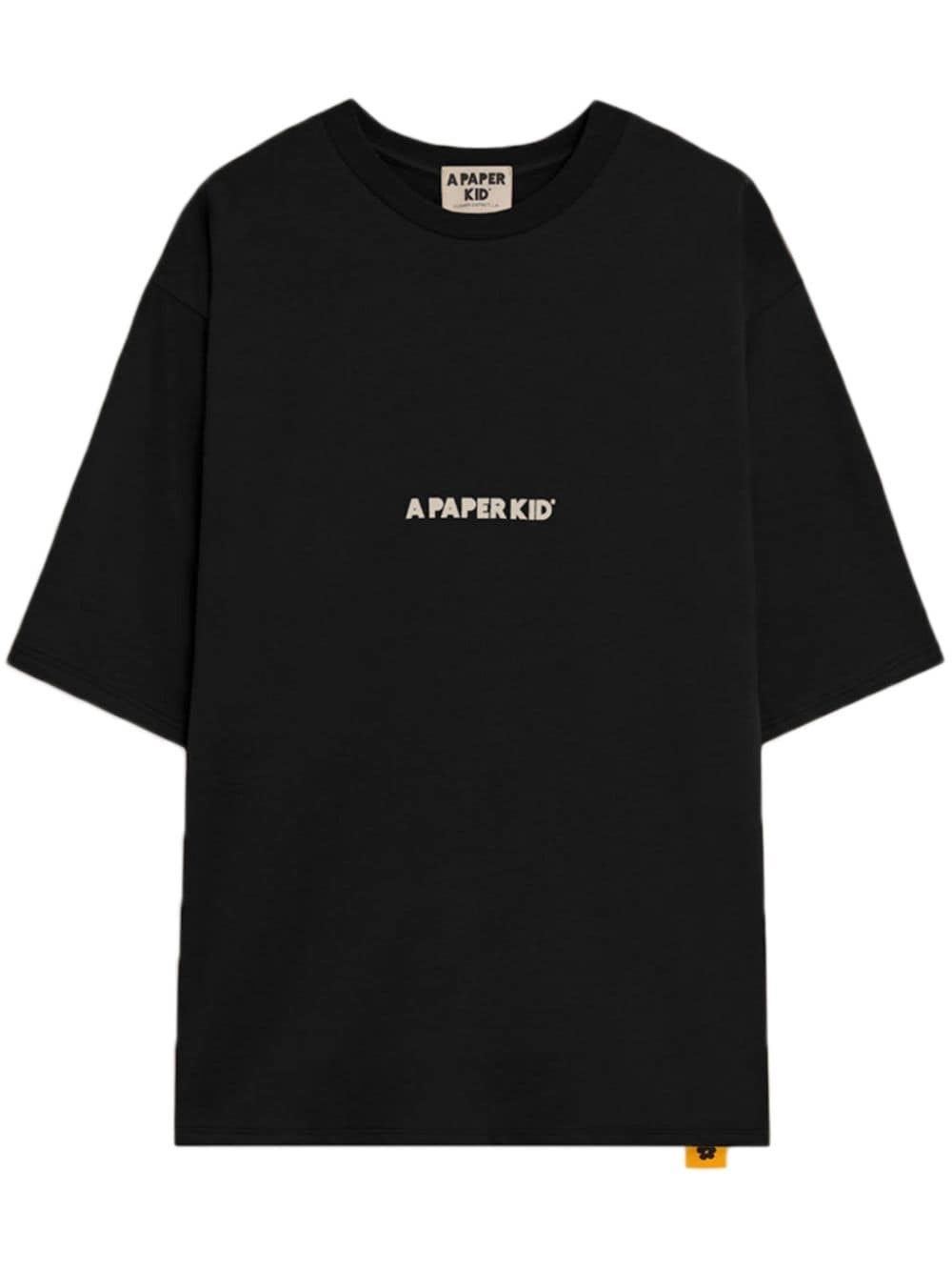 A Paper Kid Logo-print T-shirt In Black  