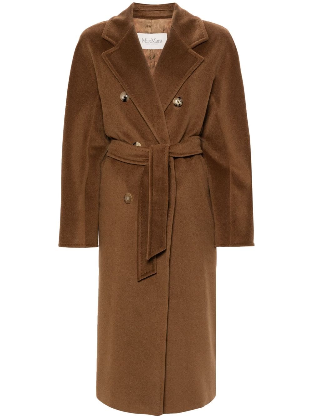 Shop Max Mara 101801 Icon Coat "madame" In Brown