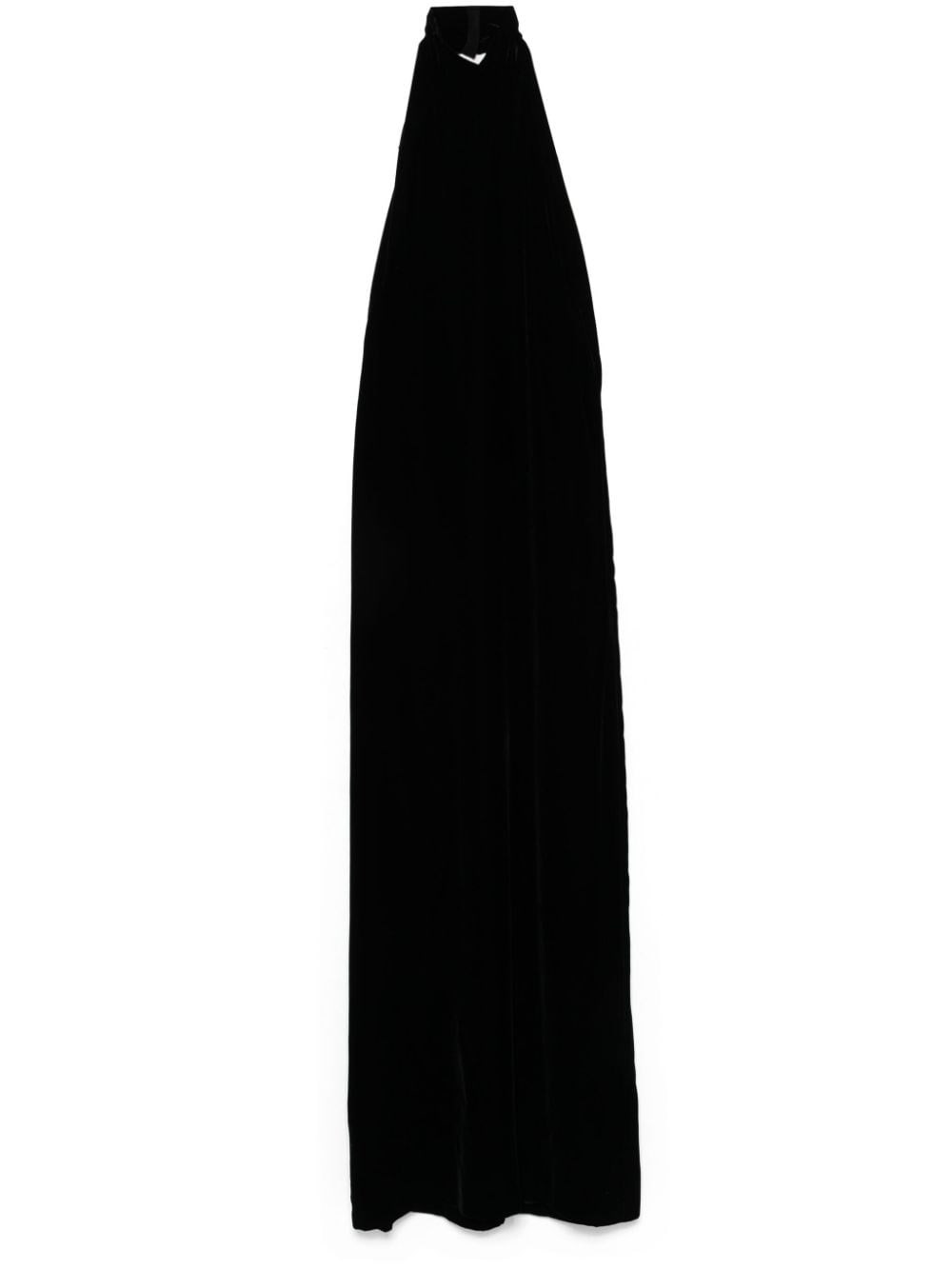 Shop Max Mara Shaved Velvet Dress In Black  