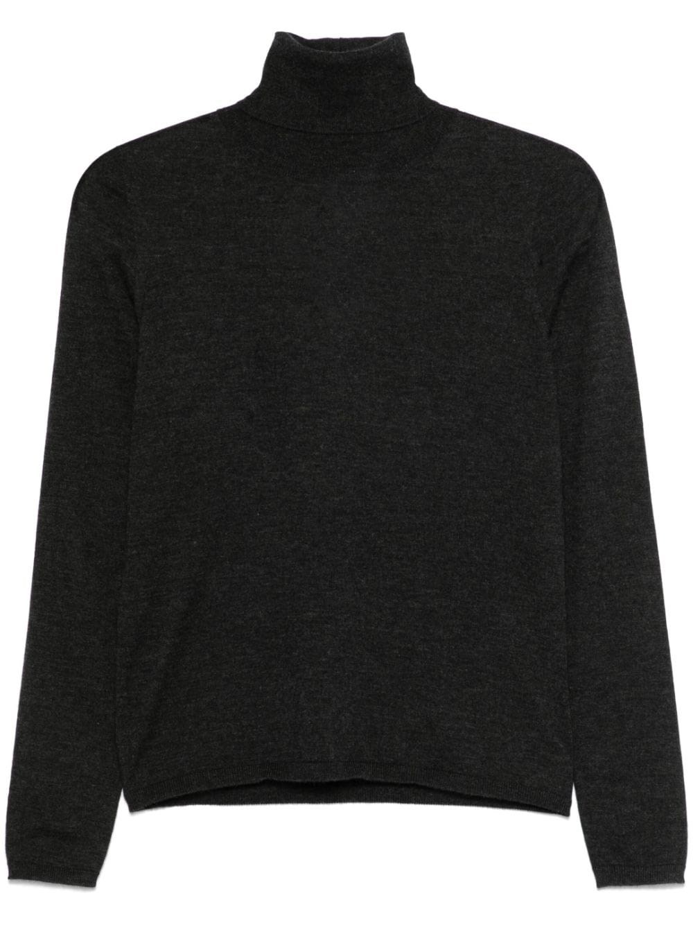 Shop Max Mara Cachemire Turtleneck Sweater In Gray