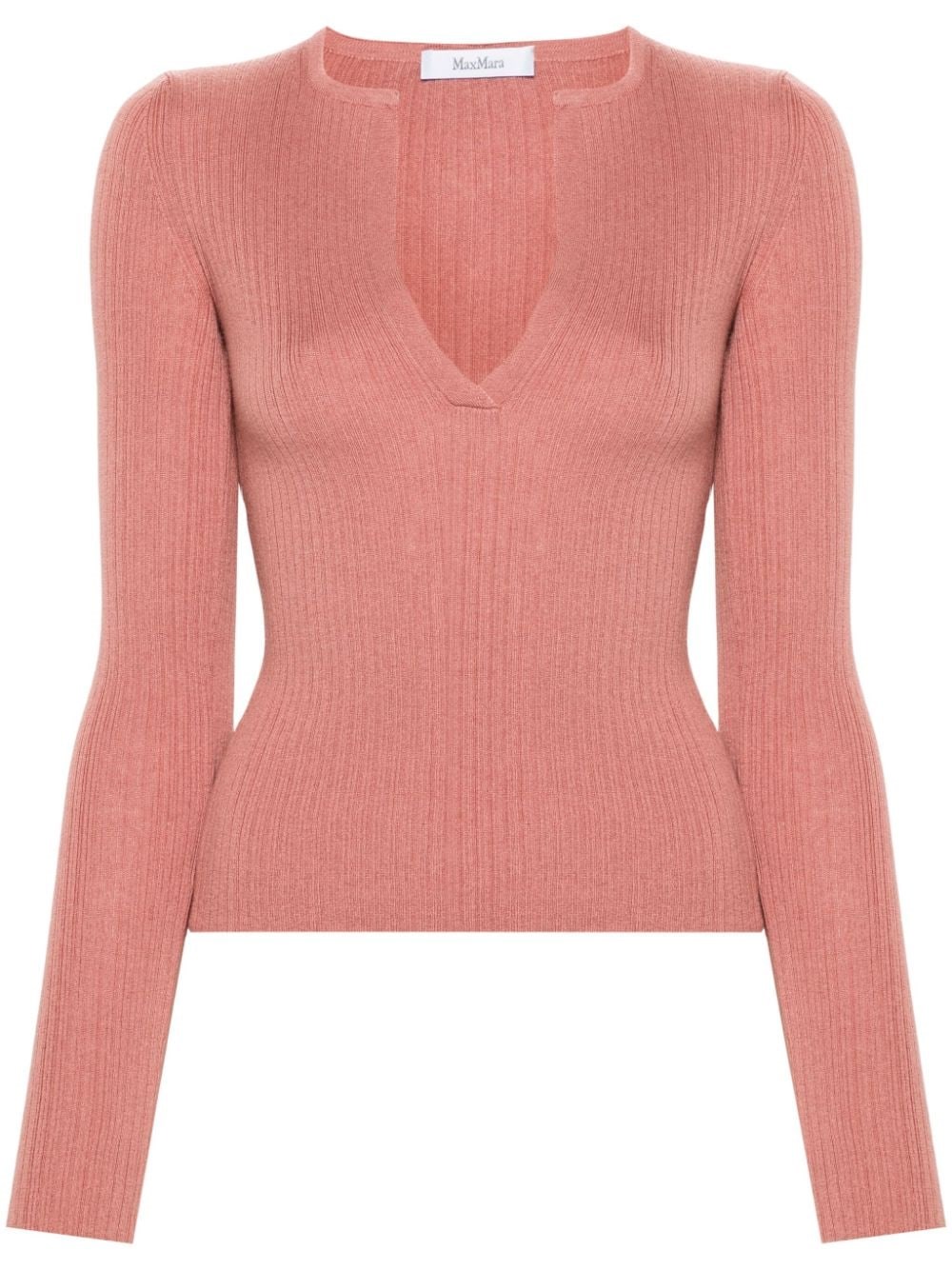 Shop Max Mara Cachemire And Silk Sweater In Pink