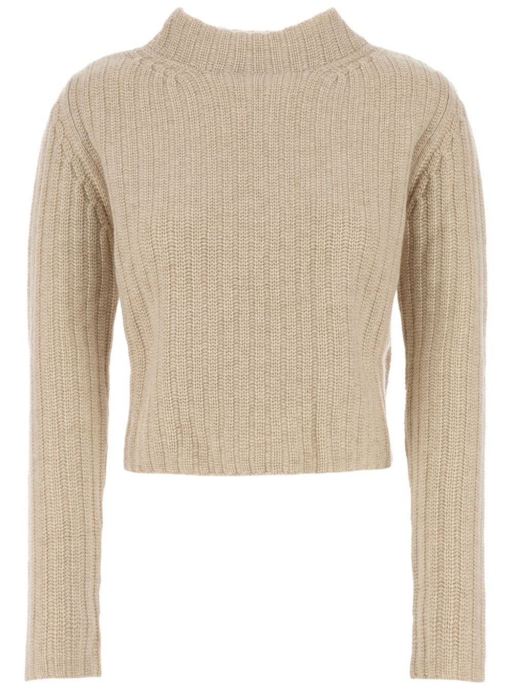 Shop Max Mara Wool And Cachemire Sweater In Neutrals