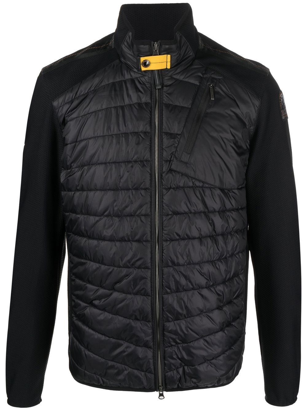 Parajumpers Nolan Padded And Spliced Down Jacket In Black
