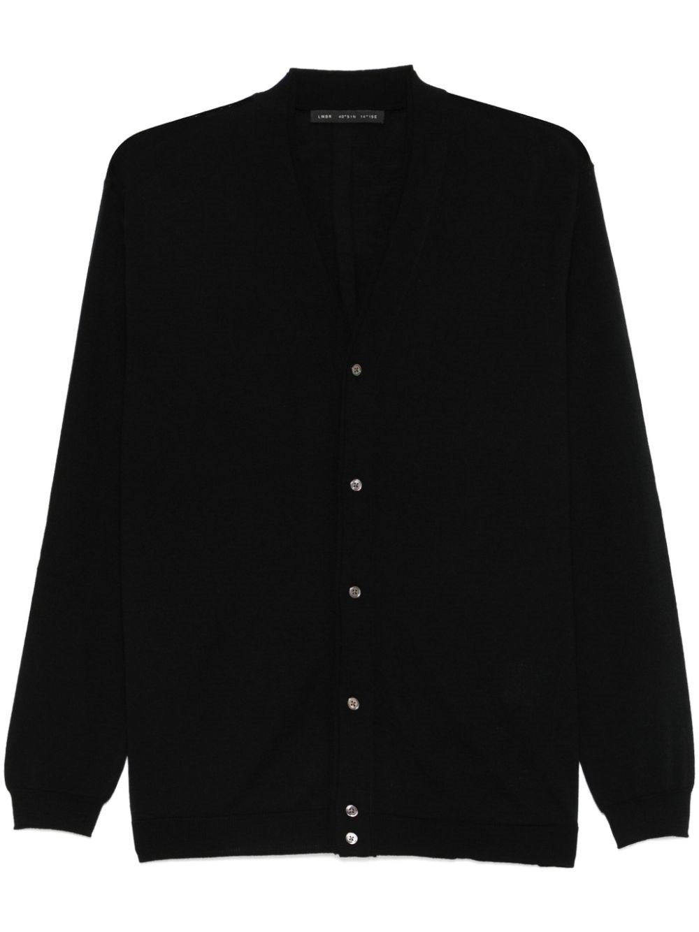Low Brand Button-front V-neck Cardigan In Black  