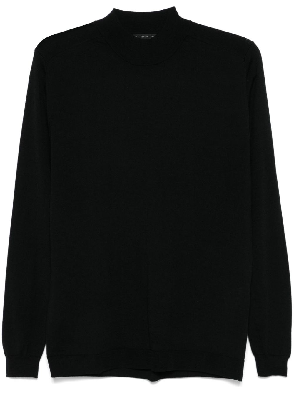 Low Brand Fine-knit Sweater In Black  