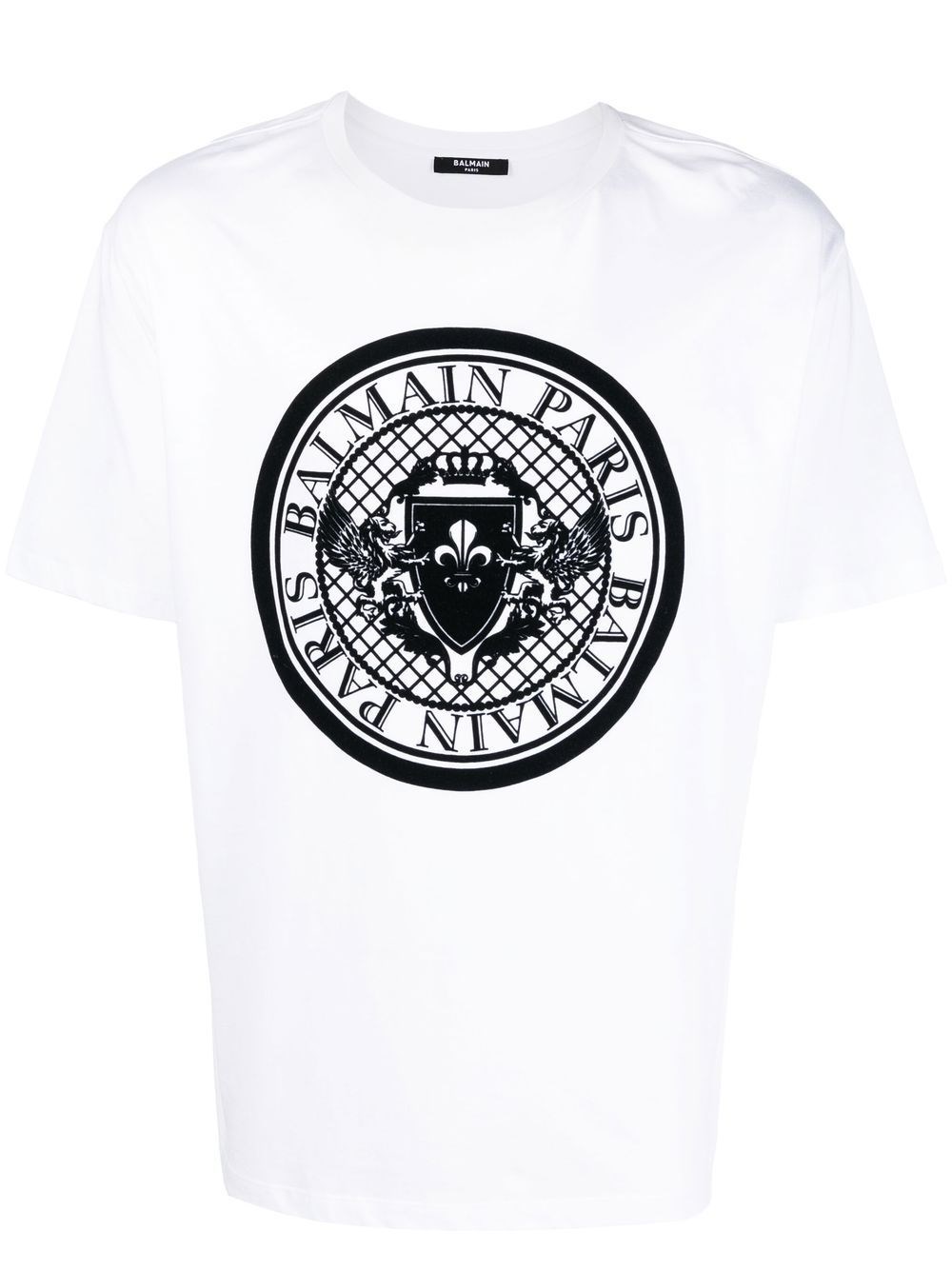 Shop Balmain T-shirt Logo In Black  