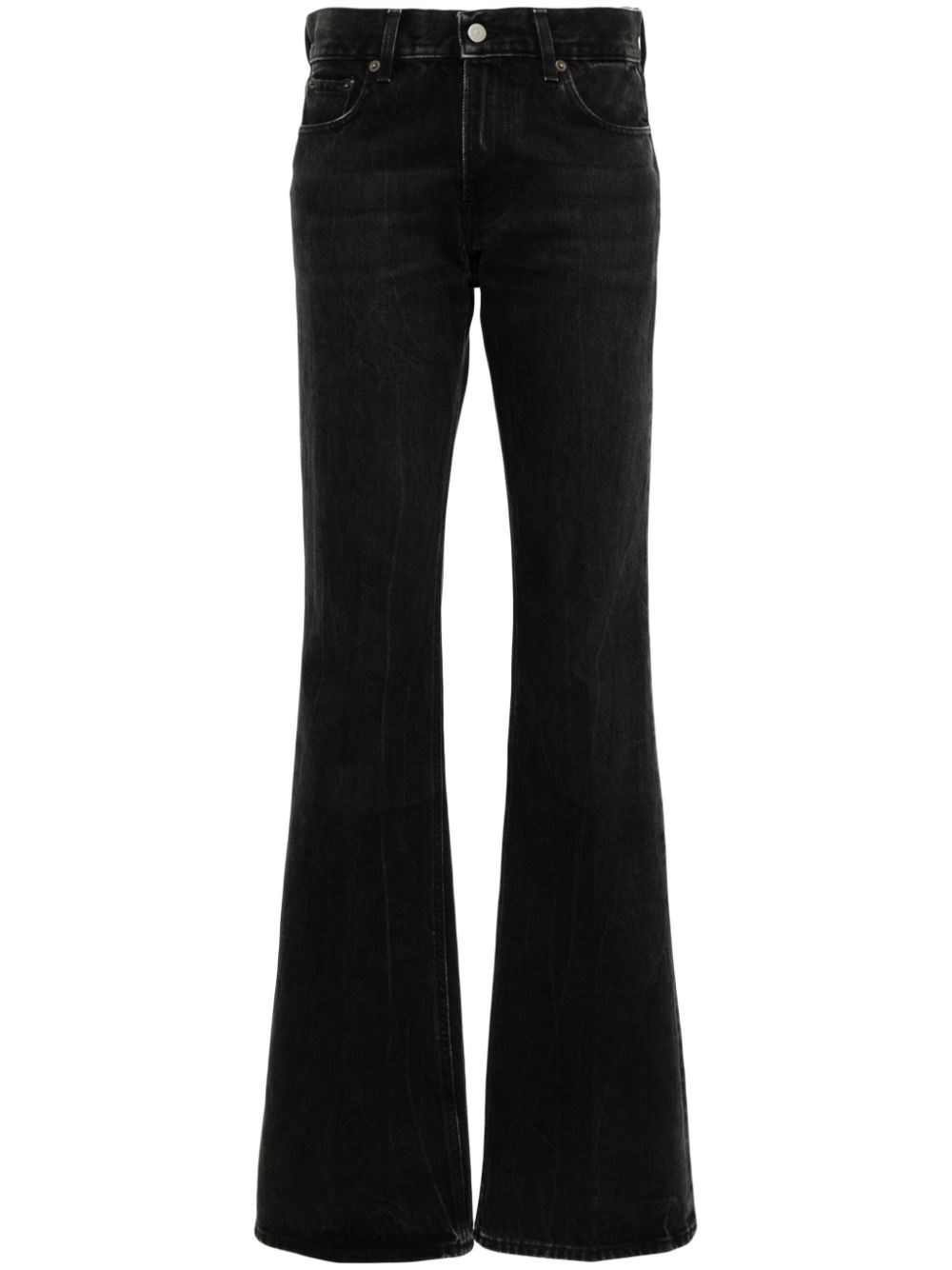 Haikure Flora Jeans In Black Cotton In Black