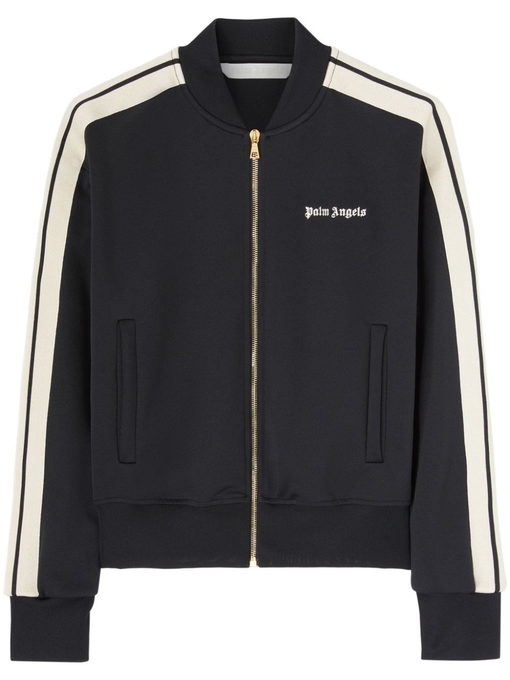 Shop Palm Angels Track Jacket In Black