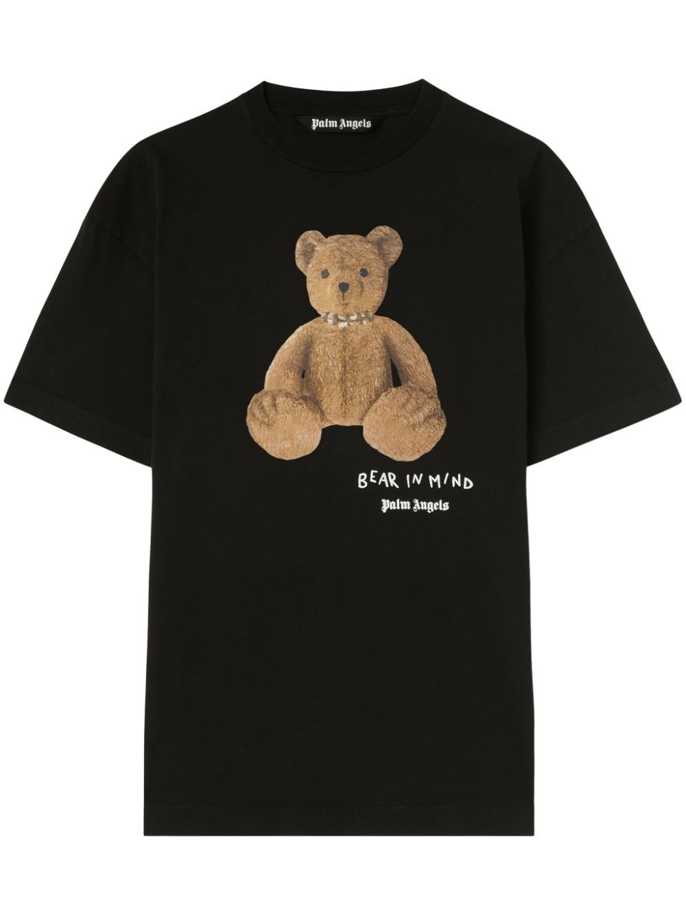 Shop Palm Angels 'bear In Mind' T-shirt In Black