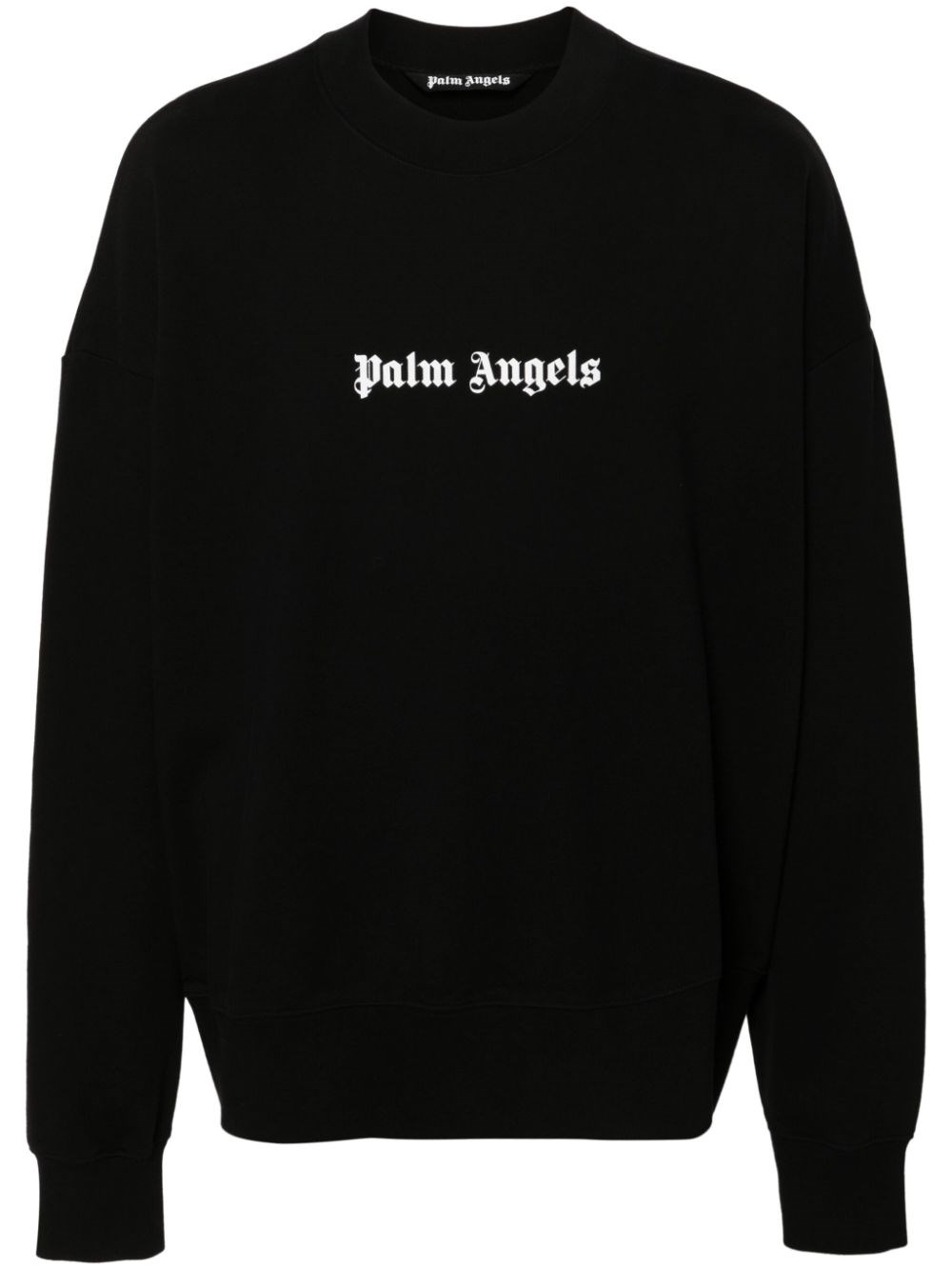 Shop Palm Angels Logo Sweatshirt In Black  