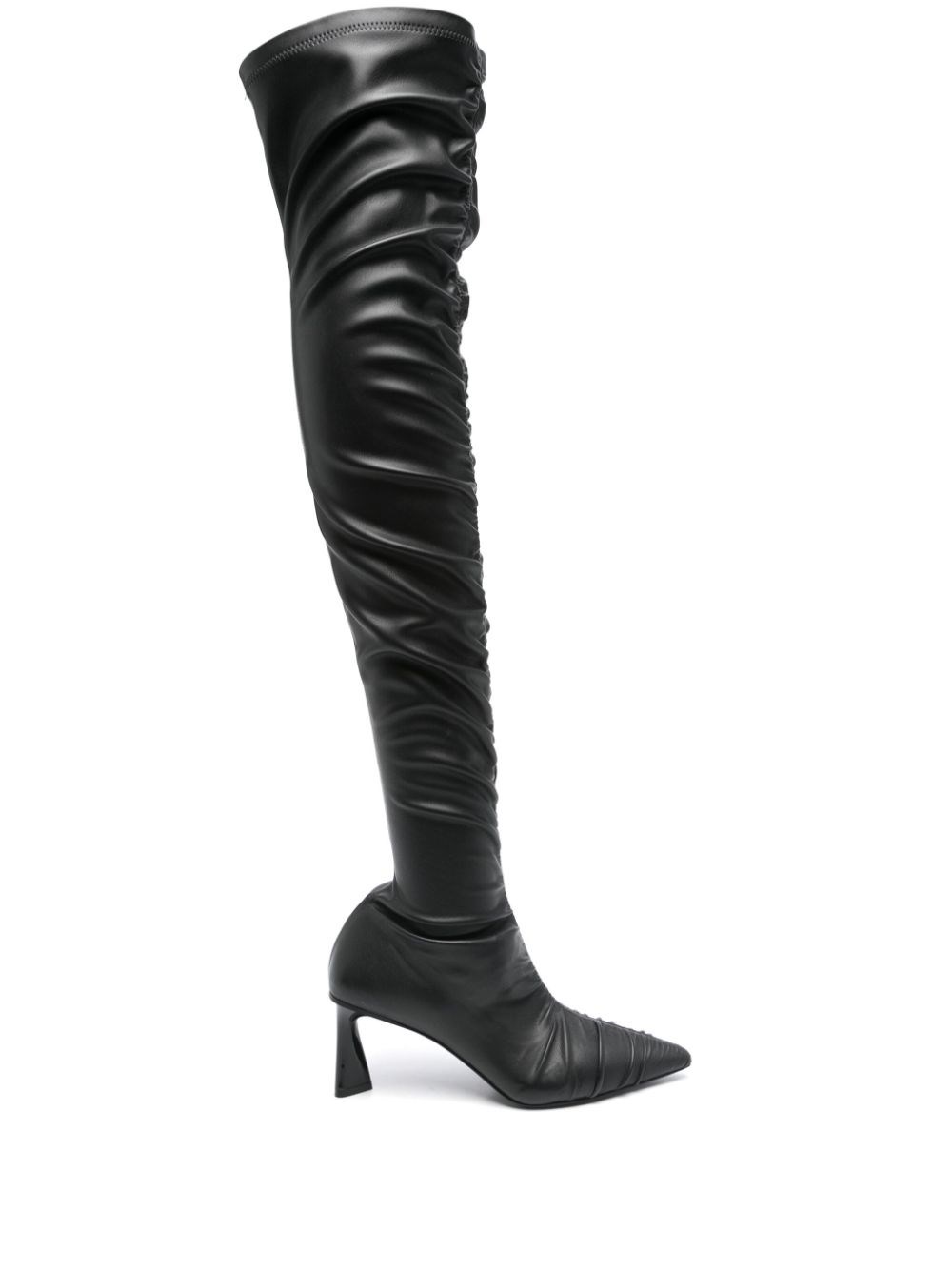 Stella Mccartney Cuissard Boots With Ripples In Black  