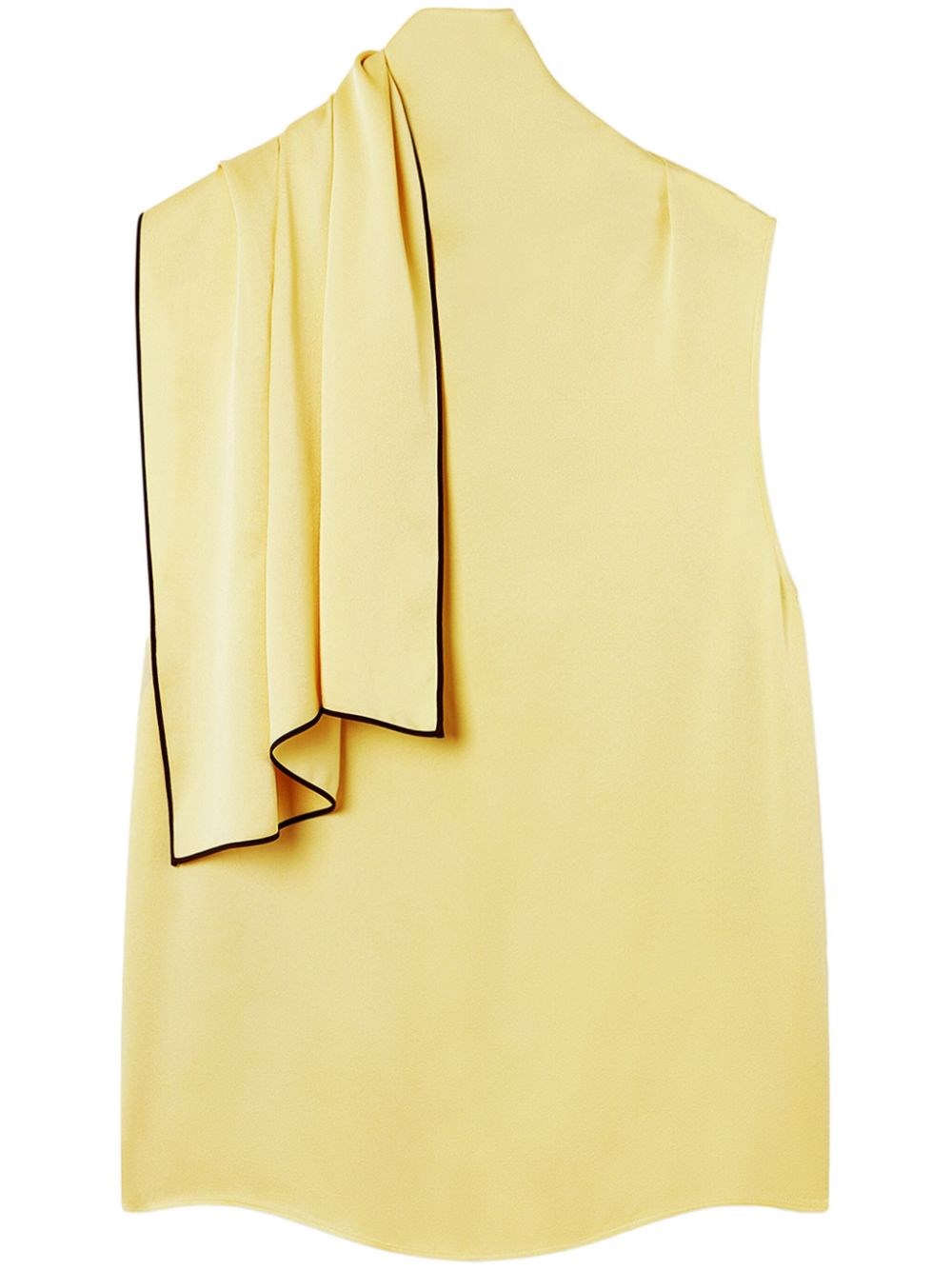 Shop Stella Mccartney Draped Top In Yellow