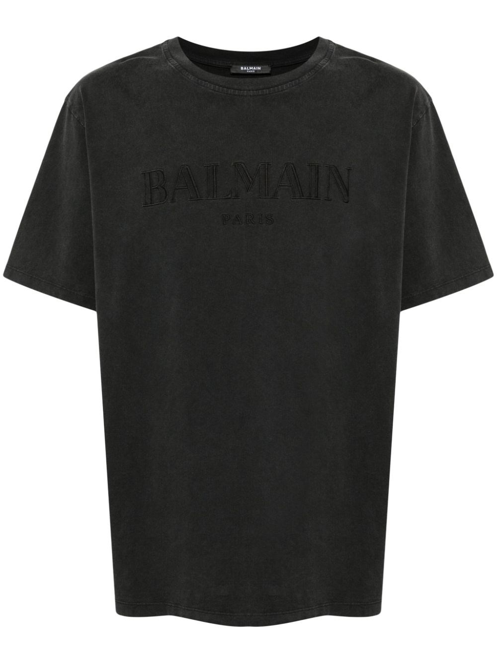 Balmain Vintage Logo T-shirt In Gray