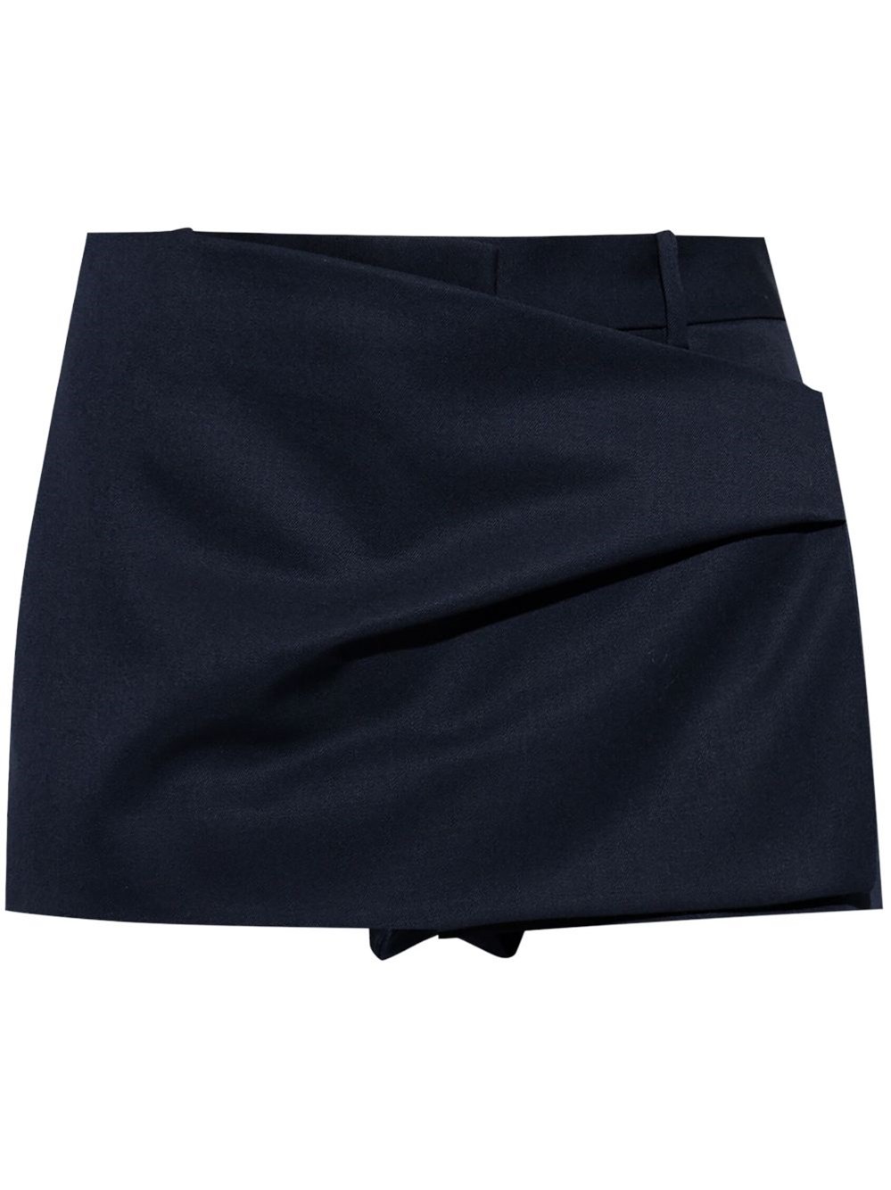Attico Wrap Shorts In Blue