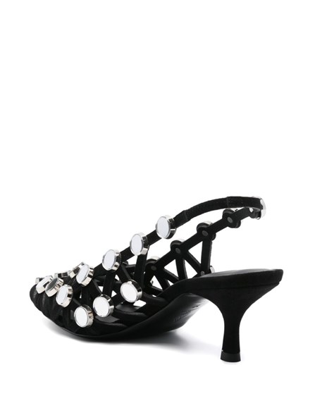 THE ATTICO - Mirrored studded sandals