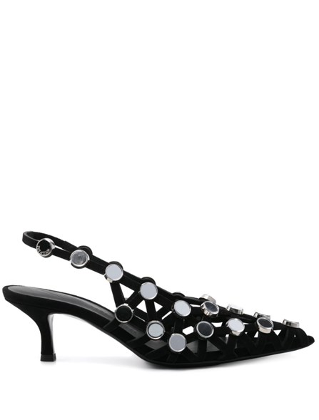 THE ATTICO - Mirrored studded sandals