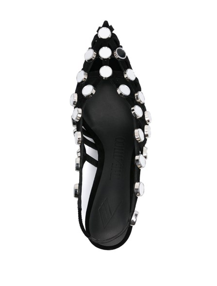 THE ATTICO - Mirrored studded sandals