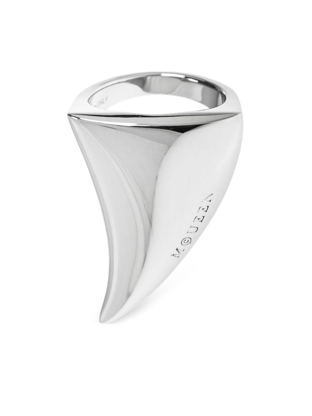 Alexander Mcqueen Tiger Claw Ring In Silver