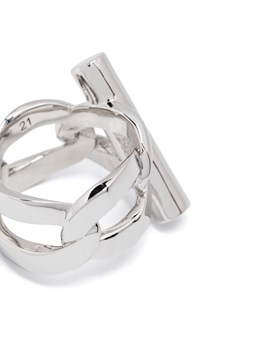 指輪・リング alexander mcqueen SS25 T ring (813308J161N 0926) ALEXANDER MCQUEEN RING | Dante5.com 813308J161N0926