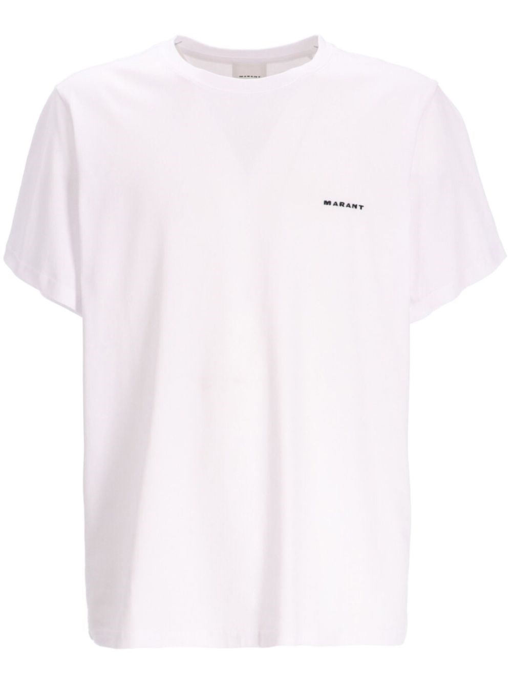 Isabel Marant Round Neckline Jersey T-shirt Shirt In White