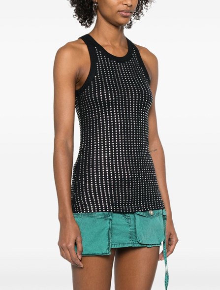 THE ATTICO - Rhinestone Tank Top