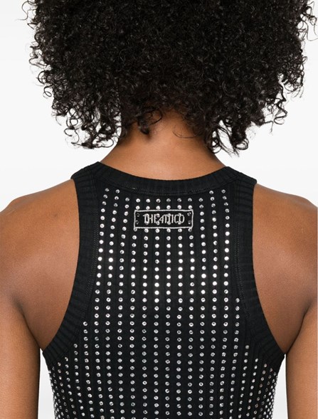 THE ATTICO - Rhinestone Tank Top