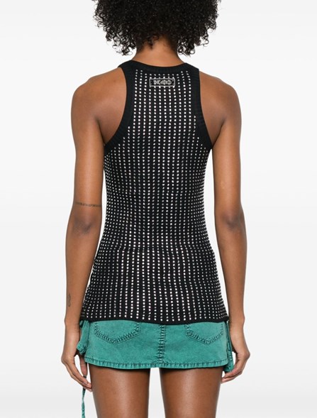 THE ATTICO - Rhinestone Tank Top