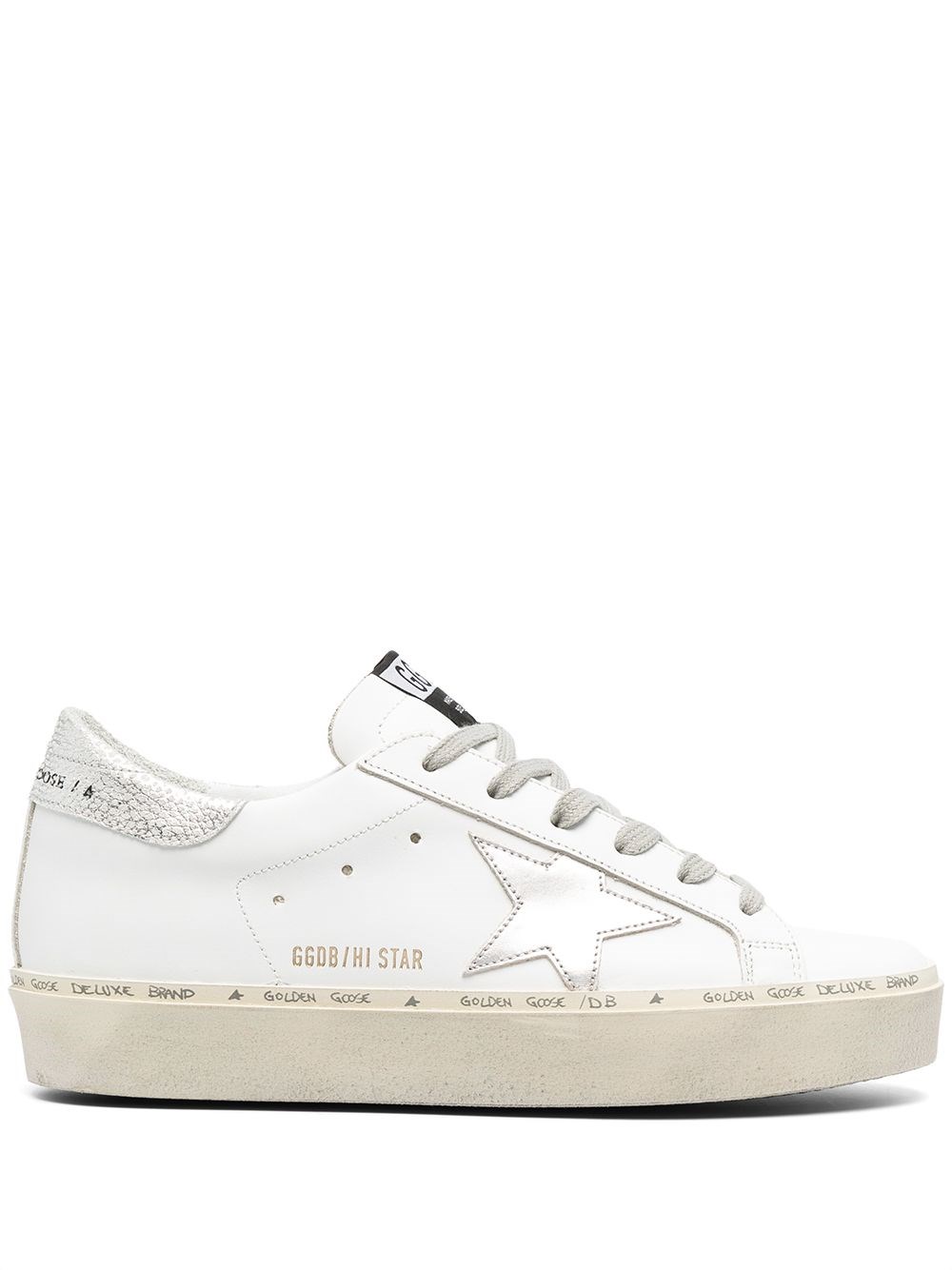 Golden Goose Hi Star Sneakers In White