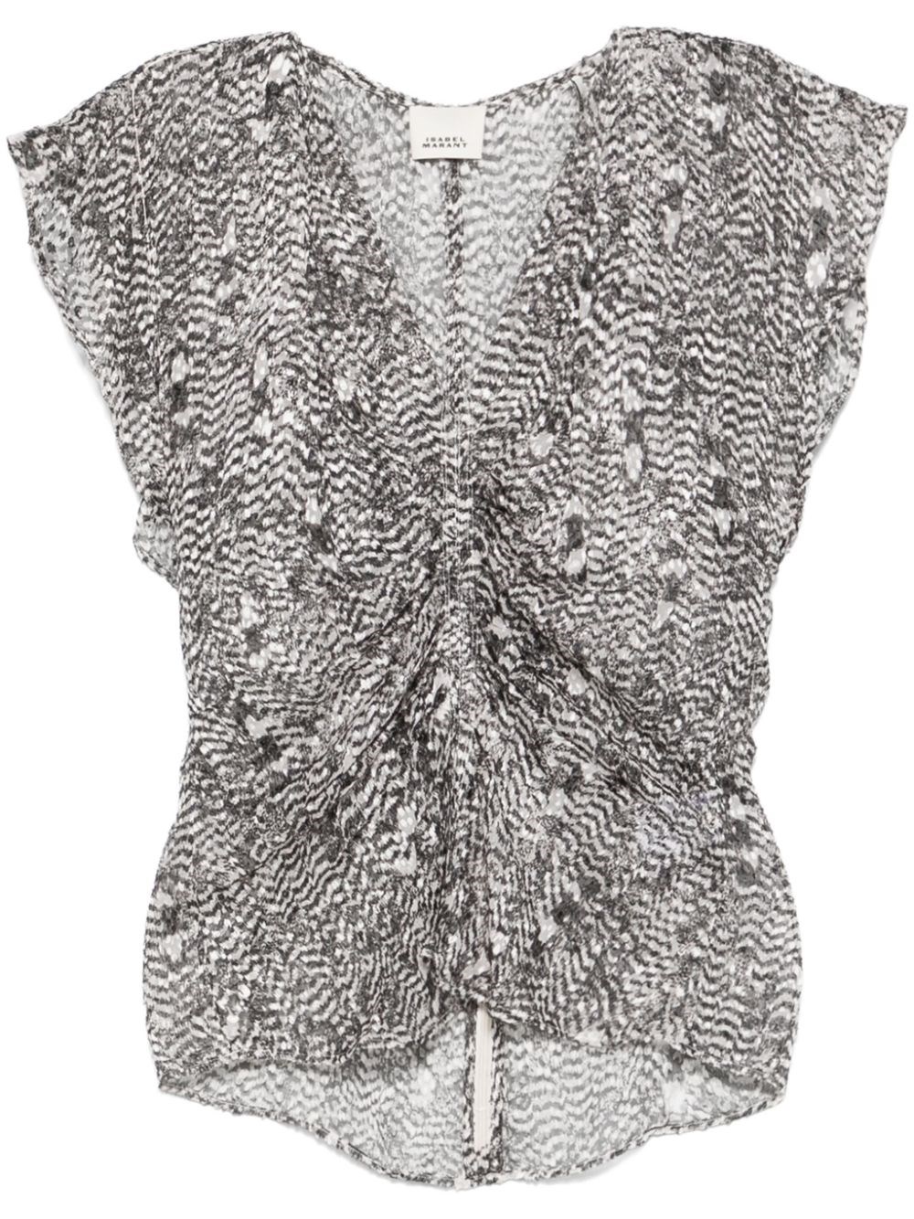 Isabel Marant Lonea Blouse In Black  
