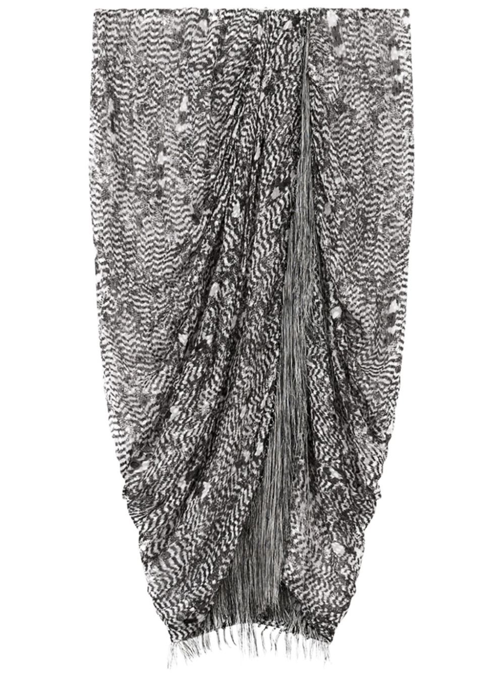 ISABEL MARANT DÉVORÉ VELVET SKIRT