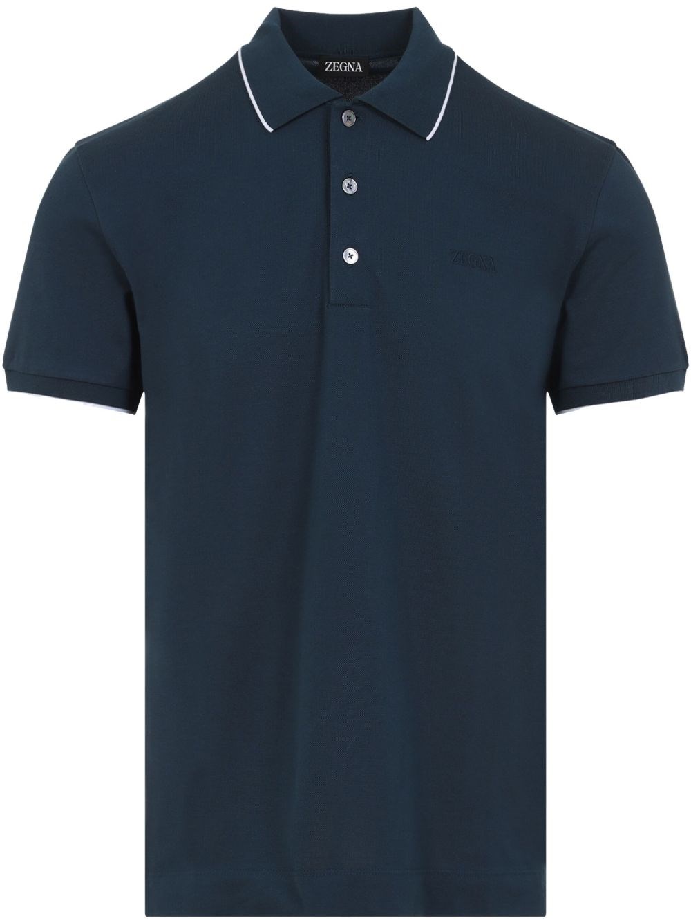 Shop Zegna Pole In Blue