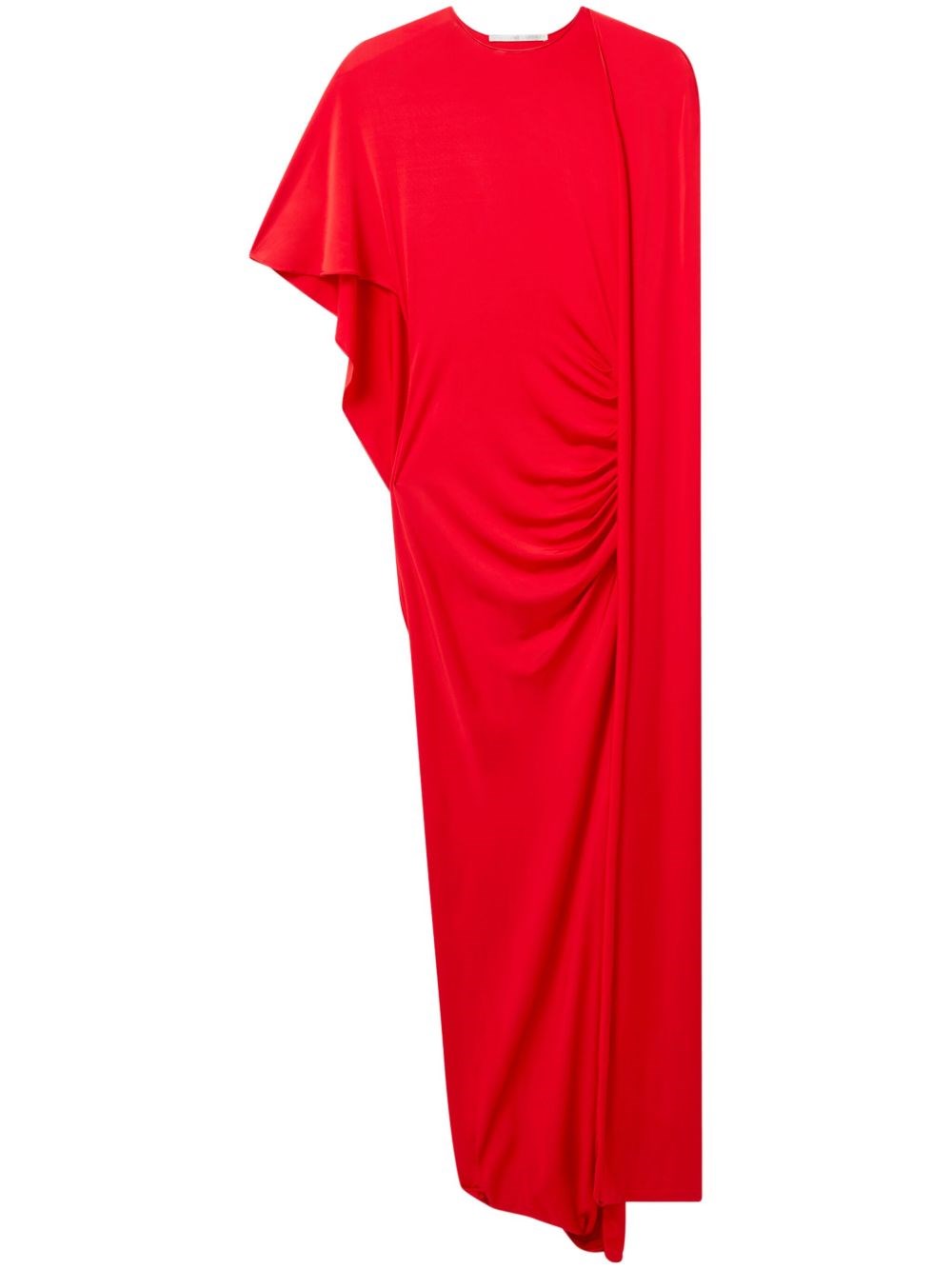 Stella Mccartney Red Draped Maxi Dress In Red
